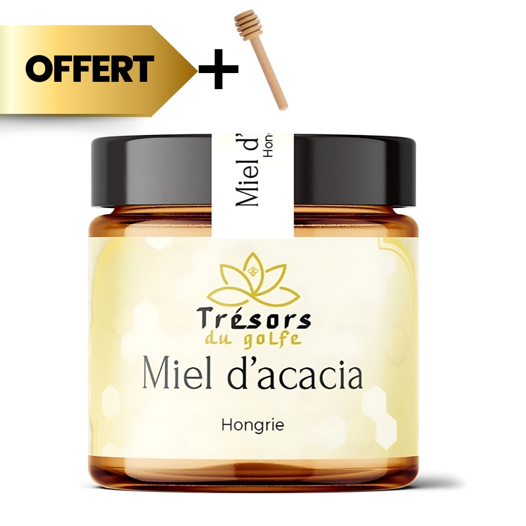Miel d’Acacia de Hongrie 250G trésors du golfe