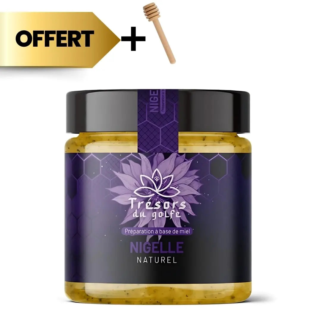 Miel de Nigelle et Curcuma 250G - L'or liquide du Golfe 